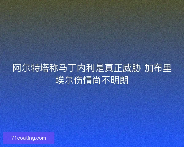 阿尔特塔称马丁内利是真正威胁 加布里埃尔伤情尚不明朗